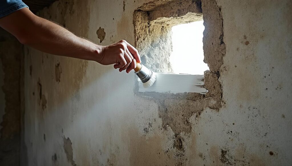Conseils pour appliquer un badigeon sur un mur exposé à l'humidité de cave