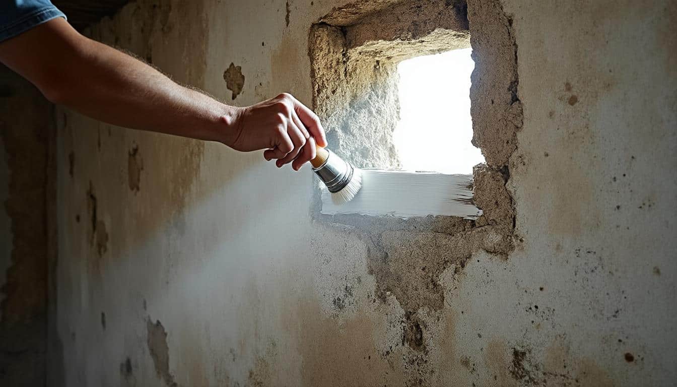 Conseils pour appliquer un badigeon sur un mur exposé à l'humidité de cave