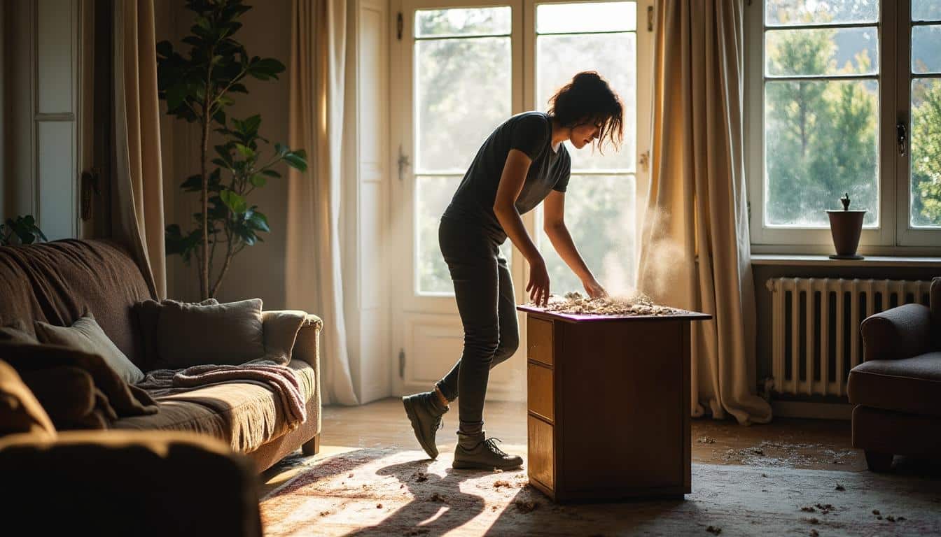 Comment nettoyer efficacement la poussière du salon avec une époussette
