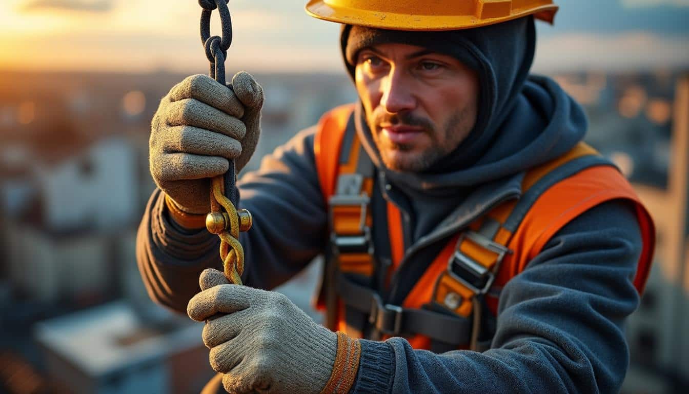 Illustration: Pourquoi le crochet de sécurité est-il un allié indispensable pour travailler sur une toiture ?