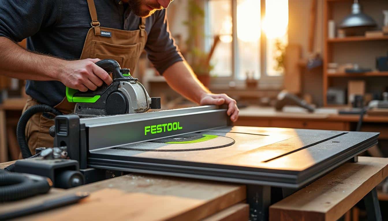 Illustration: Comment les innovations Festool améliorent la coupe sur table ?
