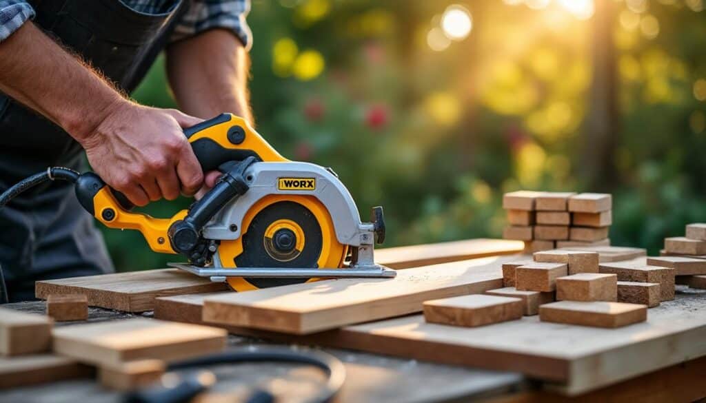 Scie circulaire Worx : performance et précision pour bricoler