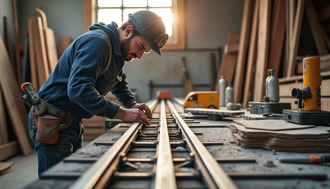 Illustration: Comprendre les matériaux et composants indispensables à la pose des rails pour placo