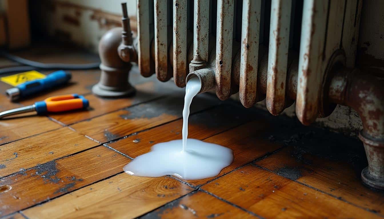 Illustration: Comprendre la fuite du radiateur et ses causes fréquentes