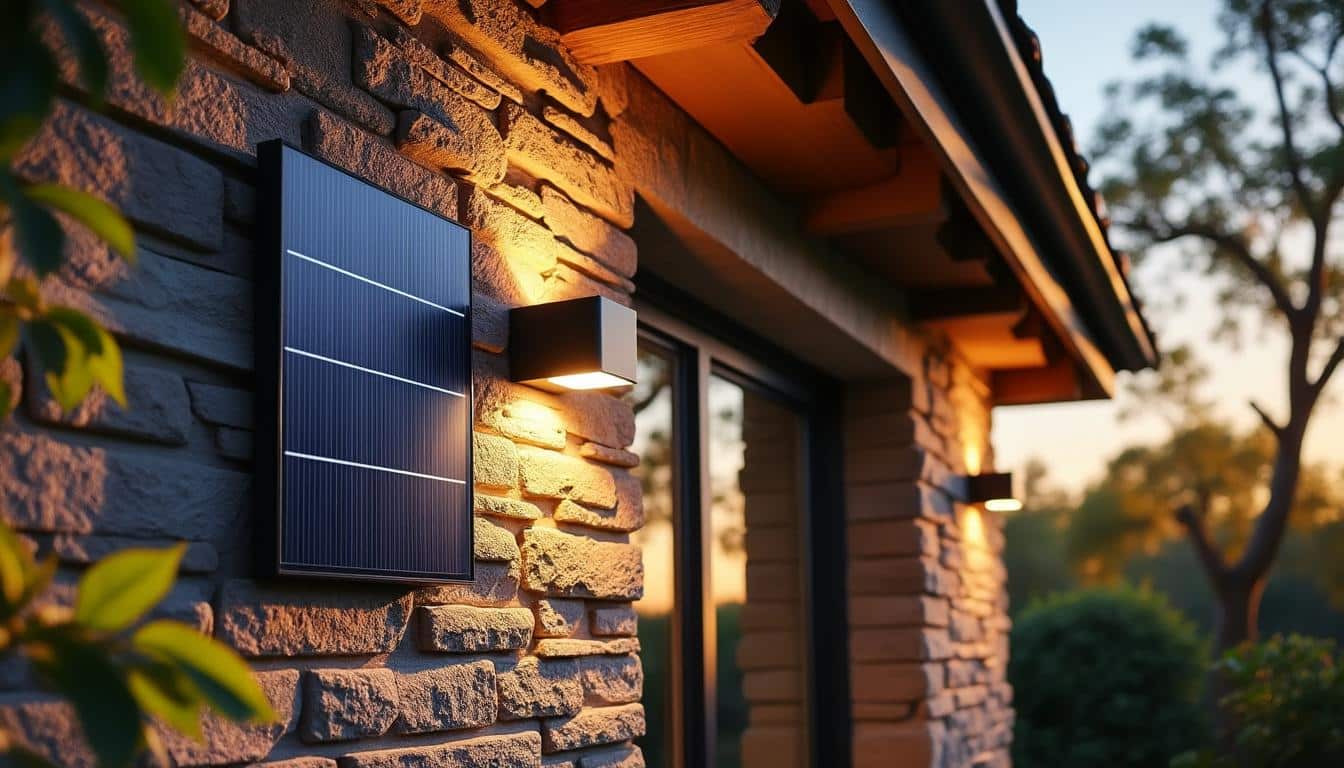 Illustration: Comment fonctionne une applique murale solaire grâce à l’énergie du soleil