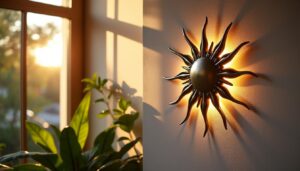 Applique murale soleil : éclairage solaire design et autonome