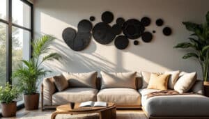 Déco murale en métal noir : élégance et style pour votre intérieur