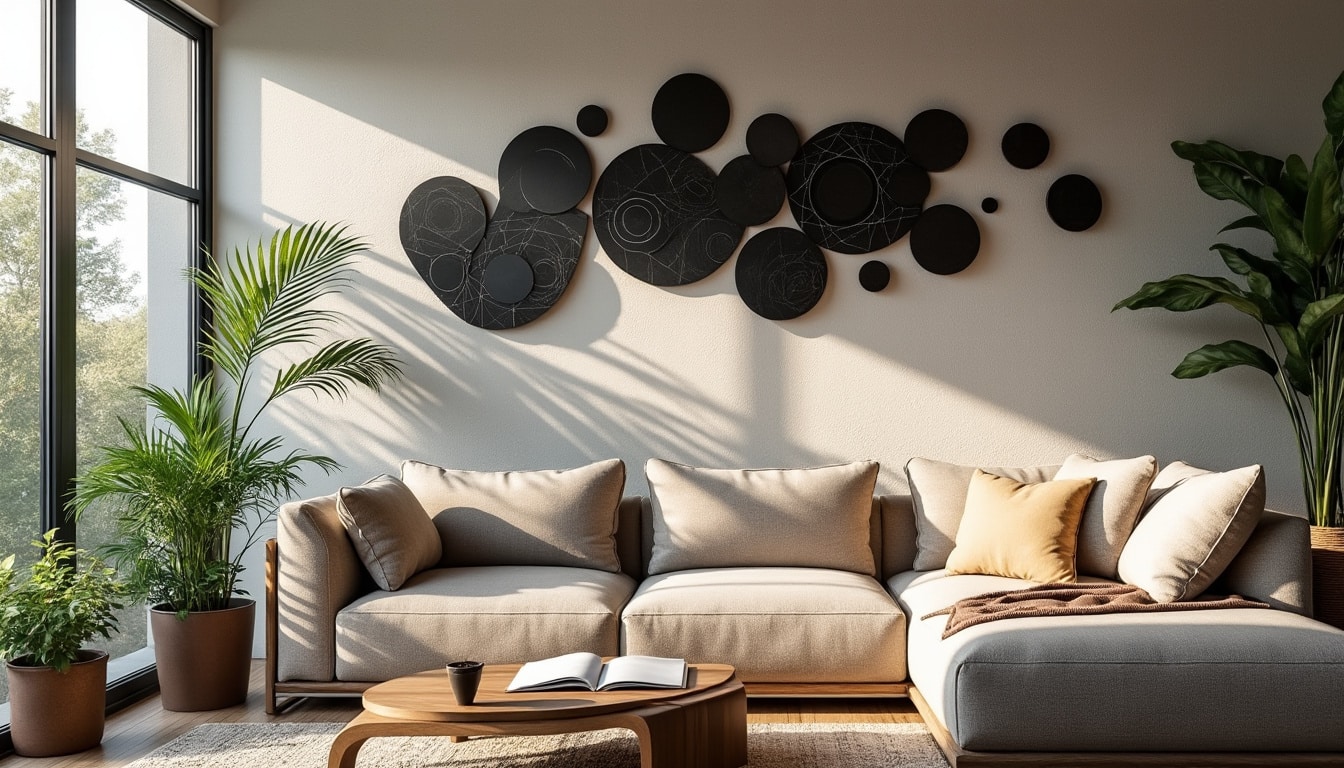 Déco murale en métal noir : élégance et style pour votre intérieur