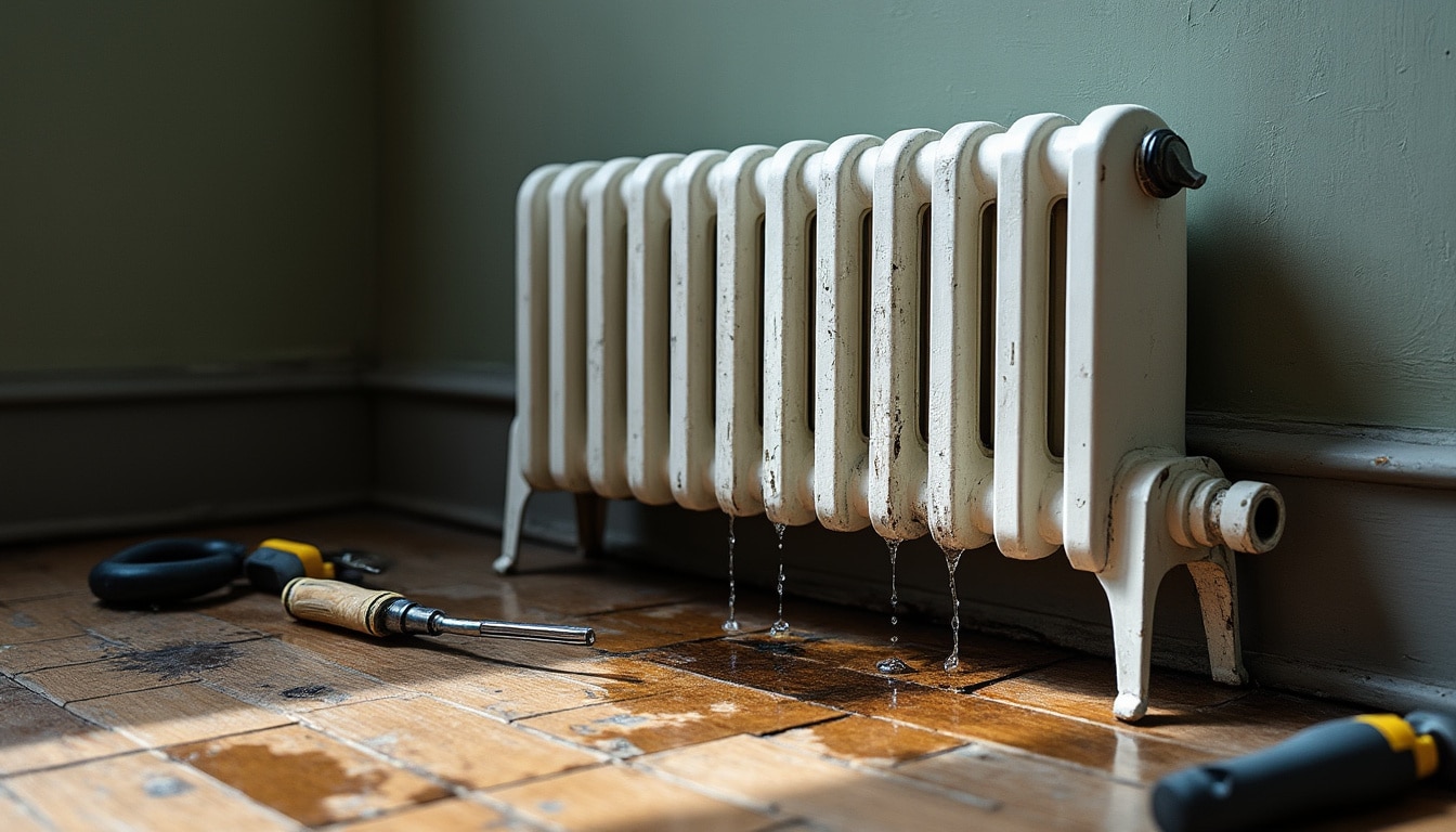 Fuite au radiateur : causes, détection et solutions efficaces