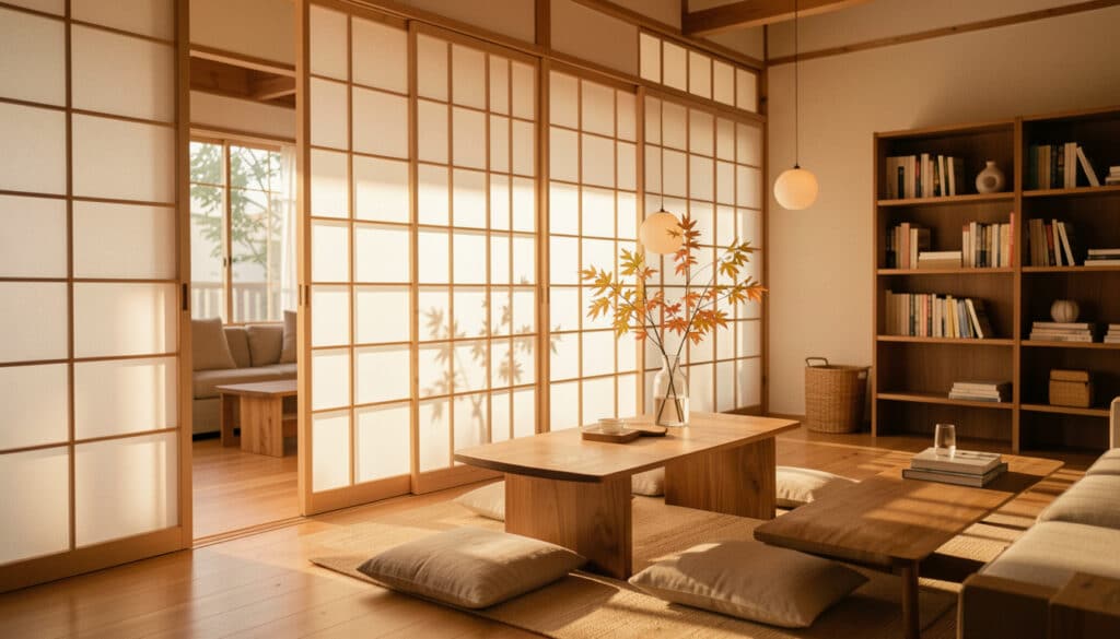 Cloison japonaise : lumière, intimité et espace