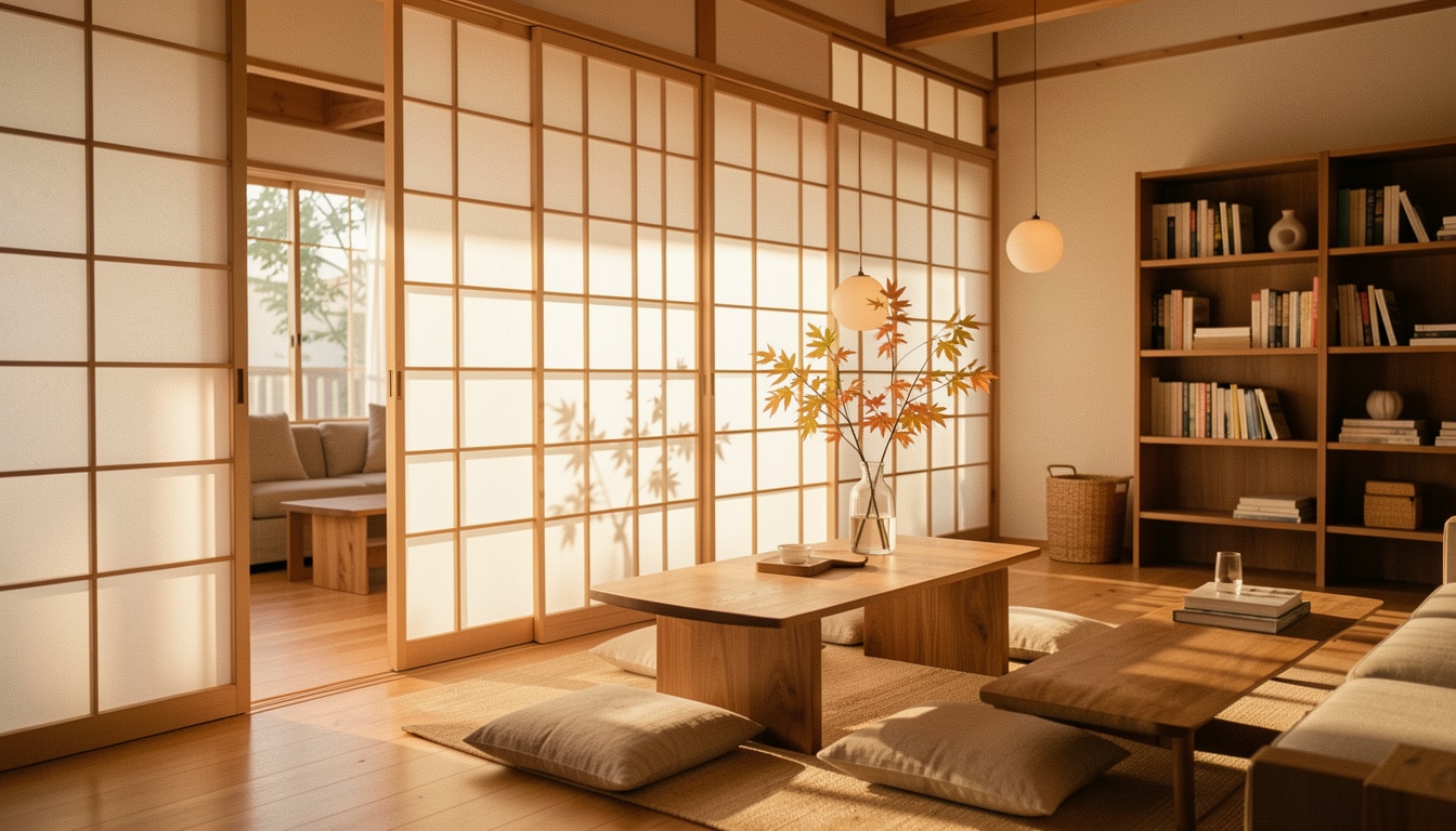 Cloison japonaise : lumière, intimité et espace