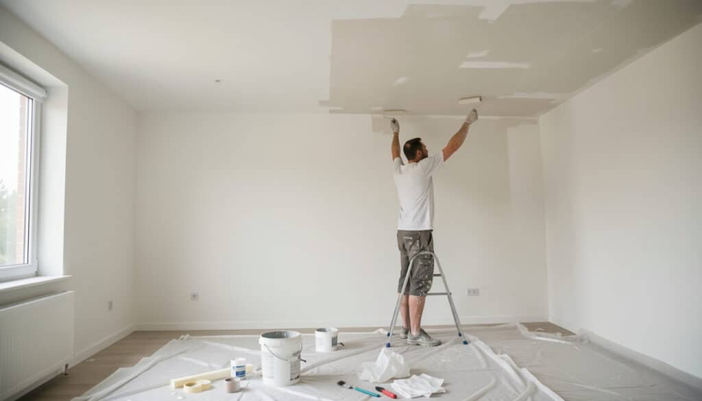 Peinture des murs et plafonds : choix, ordre et rendu