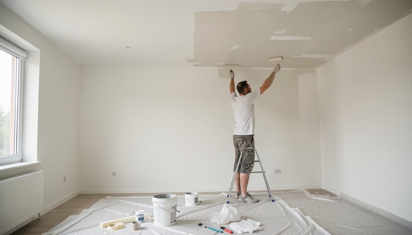Peinture des murs et plafonds : choix, ordre et rendu